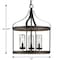 Progress Lighting Brenham Collection Black Three-Light Outdoor Pendant P500235-031 - alternate 6